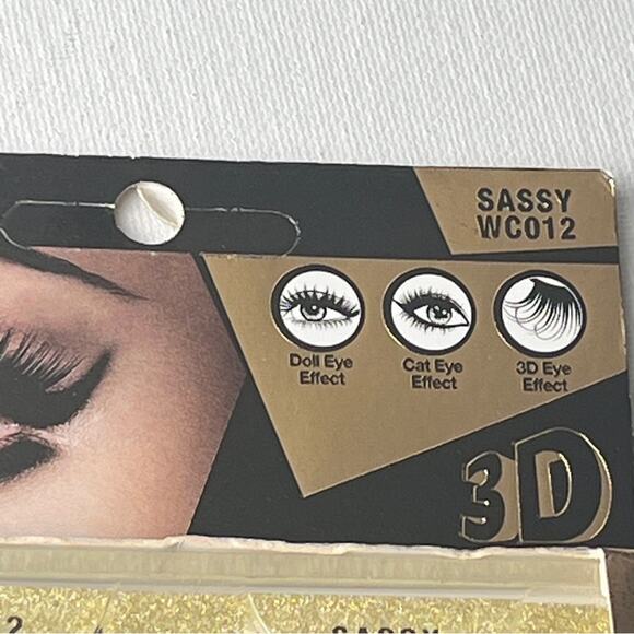 EBIN NEW YORK  Wild Cat Strip Cat Eye  3D Makeup Beauty  Lash Extension SASSY - Picture 2 of 8